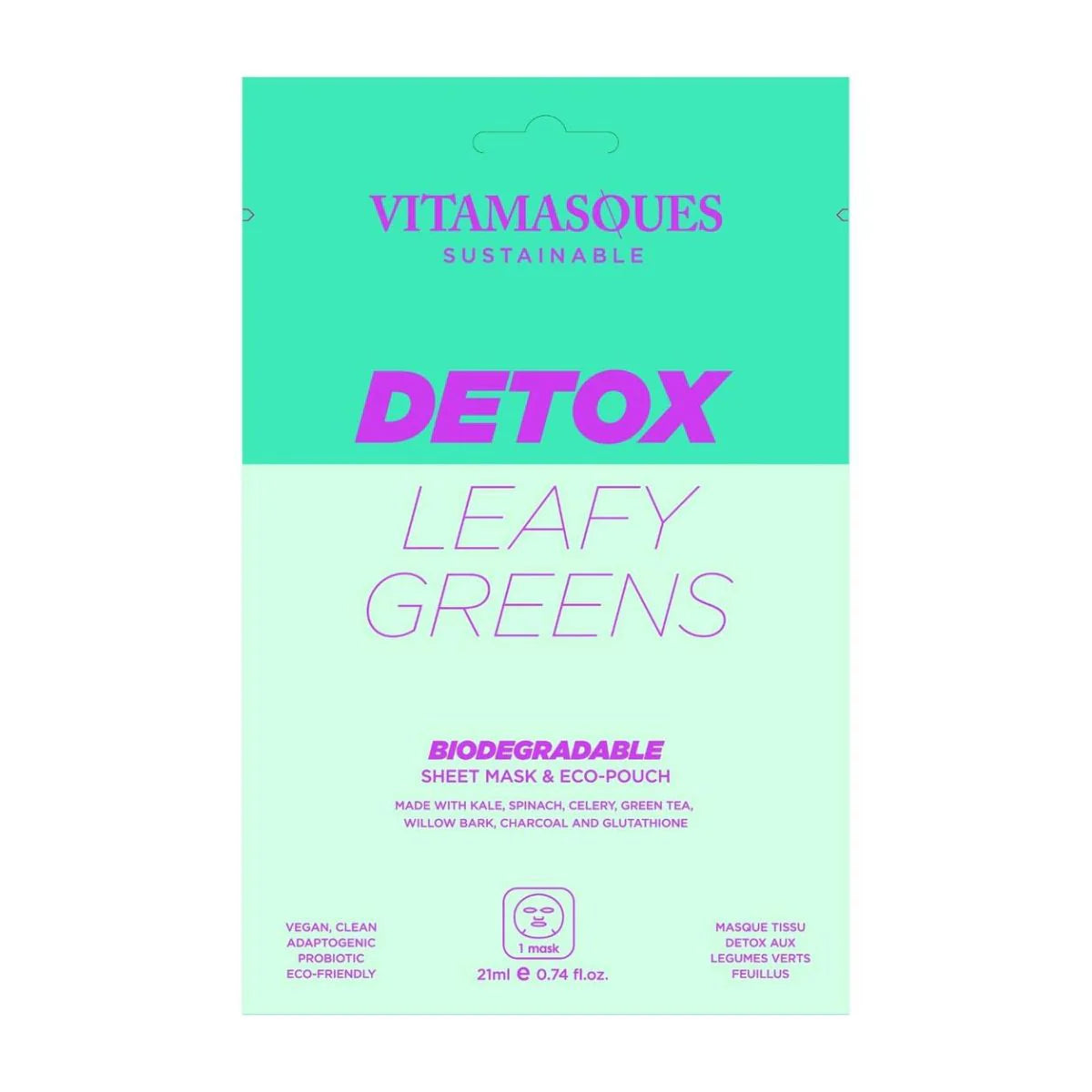 Detox Biodegradable Face Sheet Mask