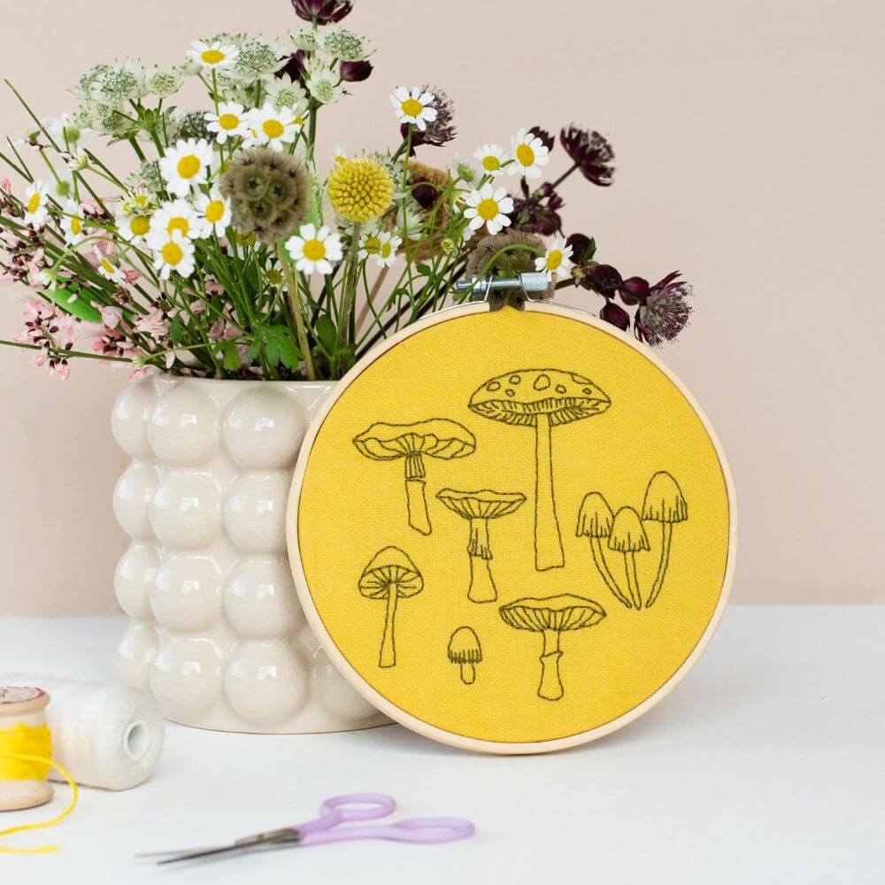 Mushroom Embroidery Kit