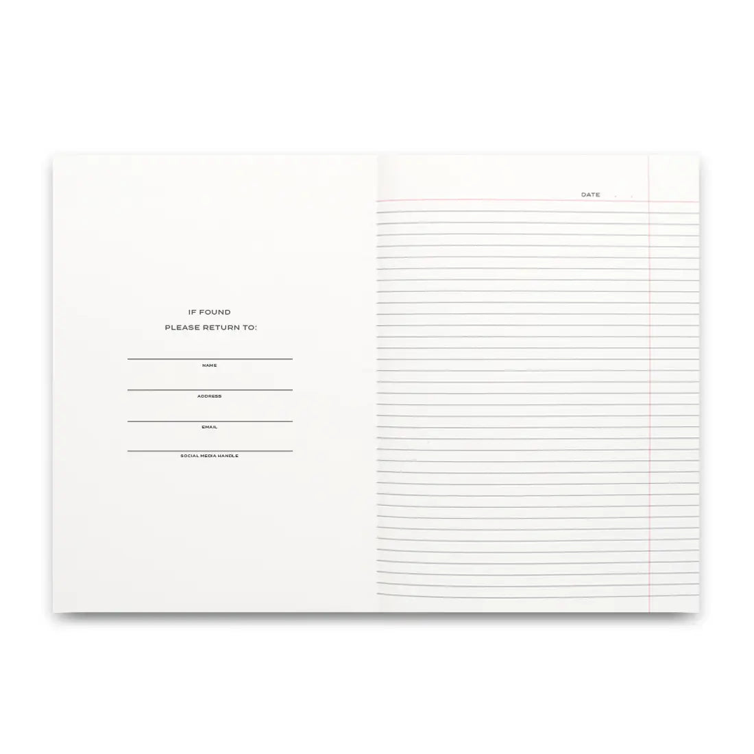 Black Note To Self Journal