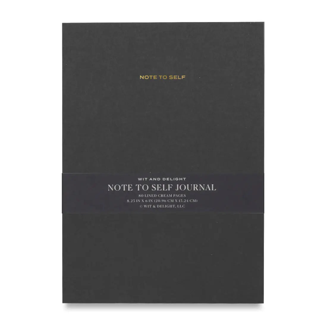 Black Note To Self Journal