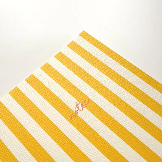Yellow Striped Pocket Notebook